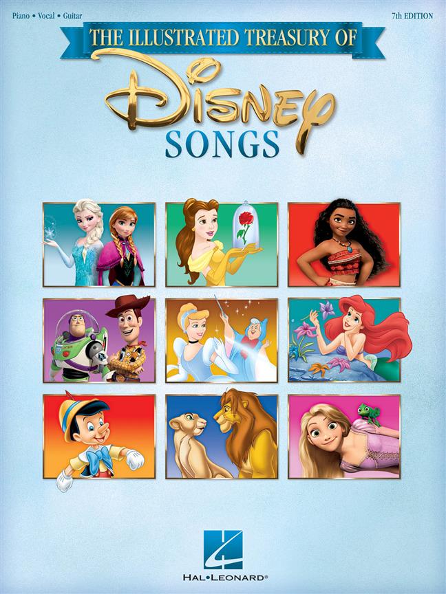 The Illustrated Treasury Of Disney Songs - 7Th Ed.