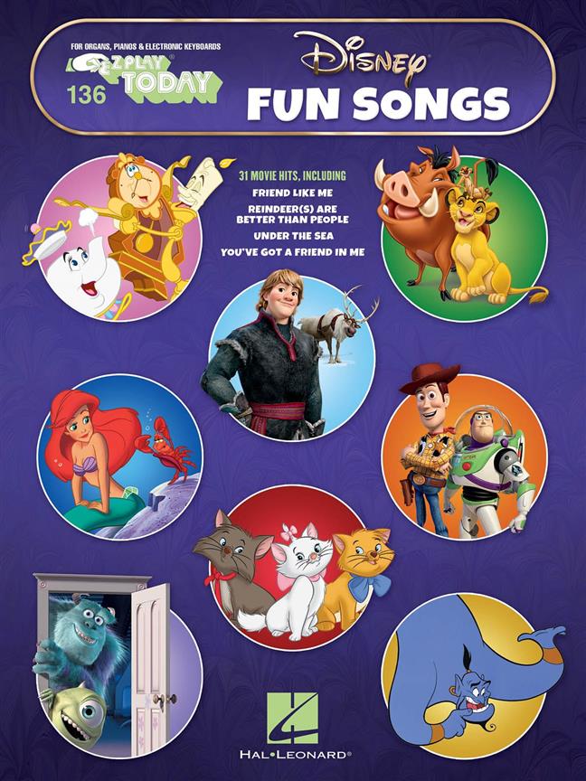 Disney Fun Songs - E-Z Play Today Vol.136