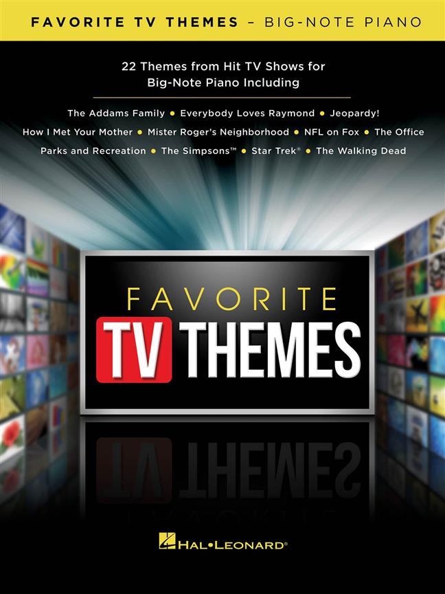 Favorite Tv Themes Big-Note Piano