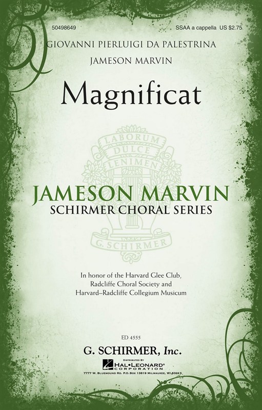 MAGNIFICAT (PALESTRINA GIOVANNI PIERLUIGI DA / MARVIN JAMESON)