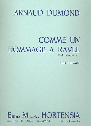 Comme Un Hommage A Ravel (DUMOND ARNAUD)