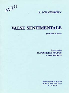 Valse Sentimentale (TCHAIKOVSKI PIOTR ILITCH / ROUDON)