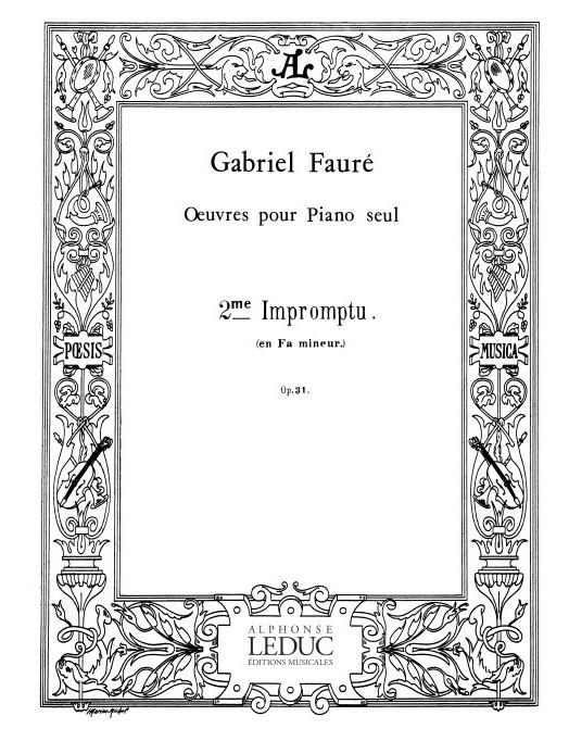 Impromptu N02 Op. 31 (FAURE GABRIEL)