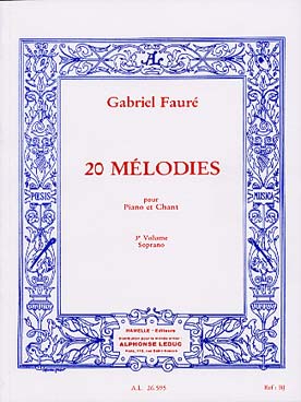 60 Melodies En 3 Volumes Vol.3/20 Melodies/Chant Soprano Et Piano
