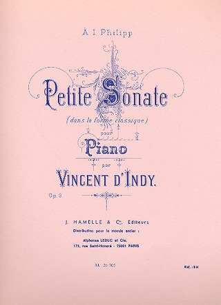 Petite Sonate Op. 9 (D'INDY VINCENT)