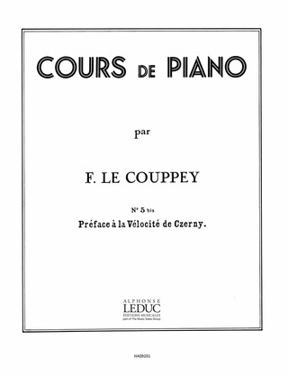Cours De Piano N05Bis : Preface A La Velocite De Czerny 15 Etudes (LE COUPPEY FELIX)