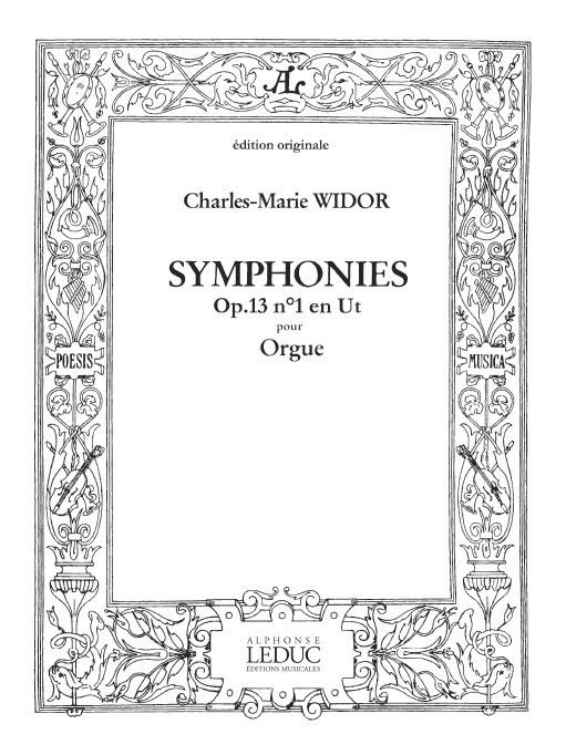 Symphonie N01 Op. 13 (WIDOR CHARLES-MARIE)