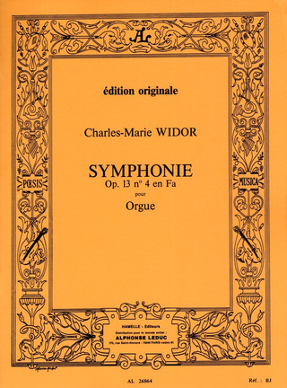Symphonie N04 Op. 13 (WIDOR CHARLES-MARIE)