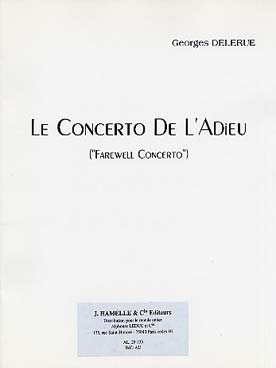 Concerto De L'Adieu (DELERUE GEORGES)