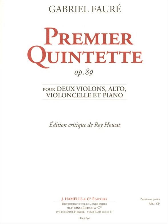 Quintette N01 Op. 89