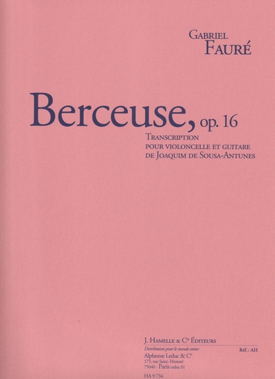 Berceuse Op. 16 (FAURE GABRIEL / SOUSA-ANTUNES)