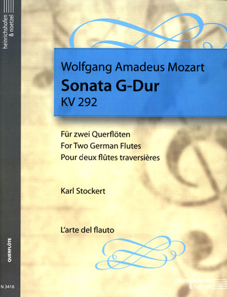 Sonata In G Major (MOZART WOLFGANG AMADEUS)