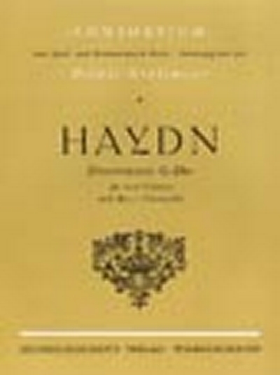 3 Divertimenti In G (Originally Baryton Trios) (HAYDN FRANZ JOSEF)
