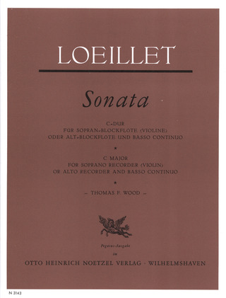 Sonata In C Major (LOEILLET JEAN-BAPTISTE)