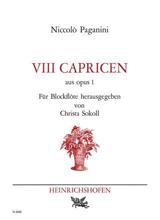 VIII Capricen Aus Op. 1 (PAGANINI NICCOLO)