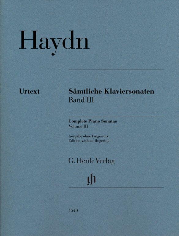 Edition intégrale des Sonates pour piano volume III Sans Doigtés (HAYDN FRANZ JOSEF)