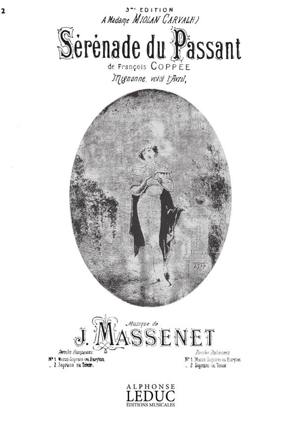 Sérénade Du Passant N02 Soprano Ou Tenor Et Piano (MASSENET JULES)
