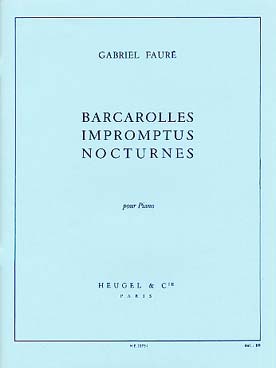 Barcarolles/Impromptus Et Nocturnes Recueil Piano (FAURE GABRIEL)