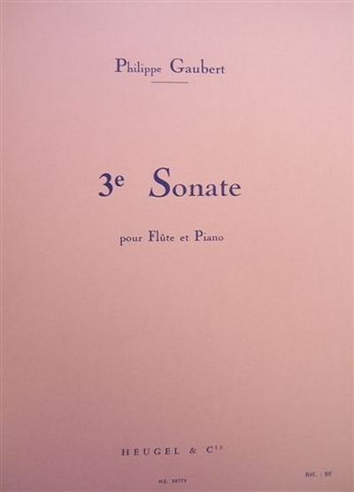 Sonate N03 (GAUBERT)