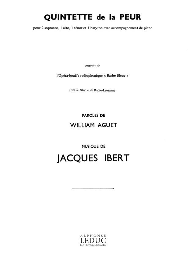 Jacques Ibert : Livres de partitions de musique