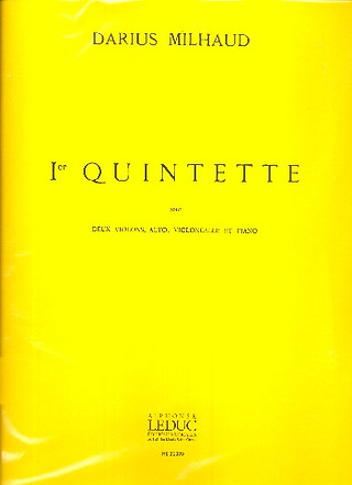 Quintette A Cordes N01 (MILHAUD DARIUS)