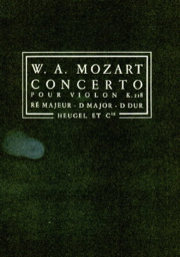 Concerto Violon K218 Re Majeur (MOZART)