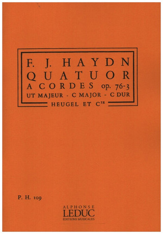 Quatuor A Cordes Op. 76/3 'Empereur' Ut Majeur Partition In 16 Pocheph109 (HAYDN FRANZ JOSEF)
