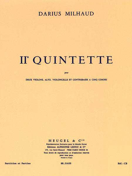 Quintette A Cordes N02 (MILHAUD DARIUS)