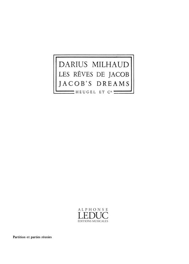 Rêves De Jacob (MILHAUD DARIUS)