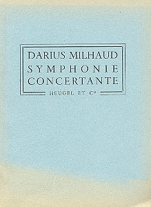 Symphonie Concertante (MILHAUD DARIUS)