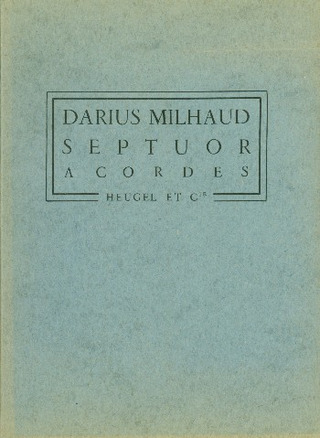 Septuor A Cordes (MILHAUD DARIUS)