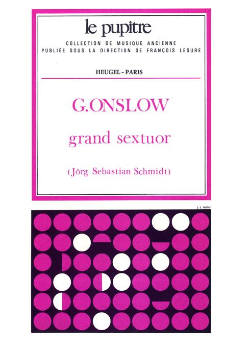 Grand Sextuor Op. 77Bis (Pno/Clar (ONSLOW GEORGE / SCHMIDT)