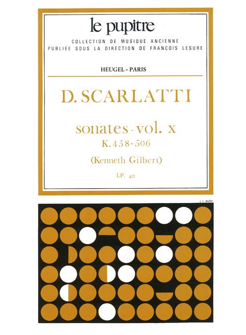 Oeuvres Completes Pour Clavier Vol.10 Sonates K458 A K506 Lp40 (SCARLATTI / GILBERT)
