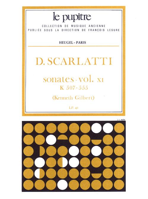 Oeuvres Completes Pour Clavier Vol.11 Sonates K507 A K555 Lp41 (SCARLATTI / GILBERT)