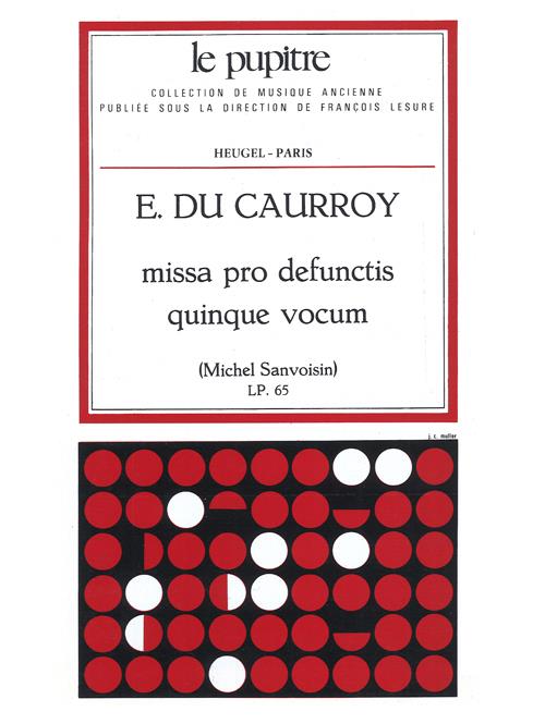 Missa Pro Defunctis Quinque Vocum Messe A 5 Voixlp65