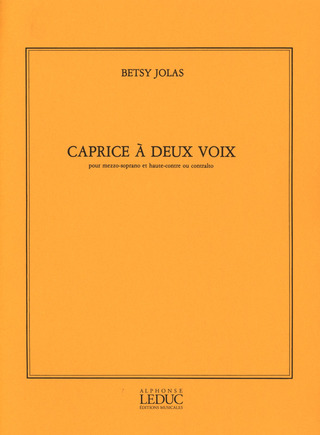Caprice A 2 Voix (JOLAS BETSY)
