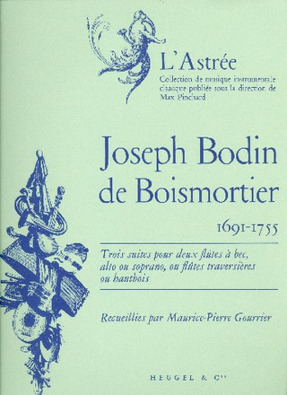 3 Suites Pour 2 Flûtes A Bec Ou Traversieres Ou Hautbois (BOISMORTIER JOSEPH BODIN DE / GOURRIER)