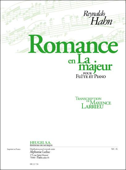 Romance En La Majeur (HAHN / LARRIEU)