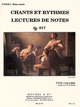Chants Et Rythmes Cycle 1 - 3ème Annee Cy017 (CALLIER YVES)