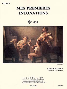 Mes Premieres Intonations Cycle 1 Cy031 (CALLIER YVES)