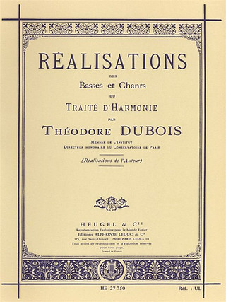 Realisations Des Basses Et Chants Du Traite D'Harmonie (DUBOIS THEODORE)