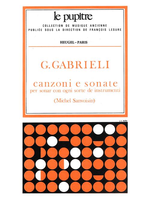 Canzoni E Sonate Pour Divers Instruments Partition Lp27 (GABRIELI / SANVOISIN)