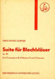 Suite Für Blechbläser Op. 48 (GORNER HANS-GEORG)