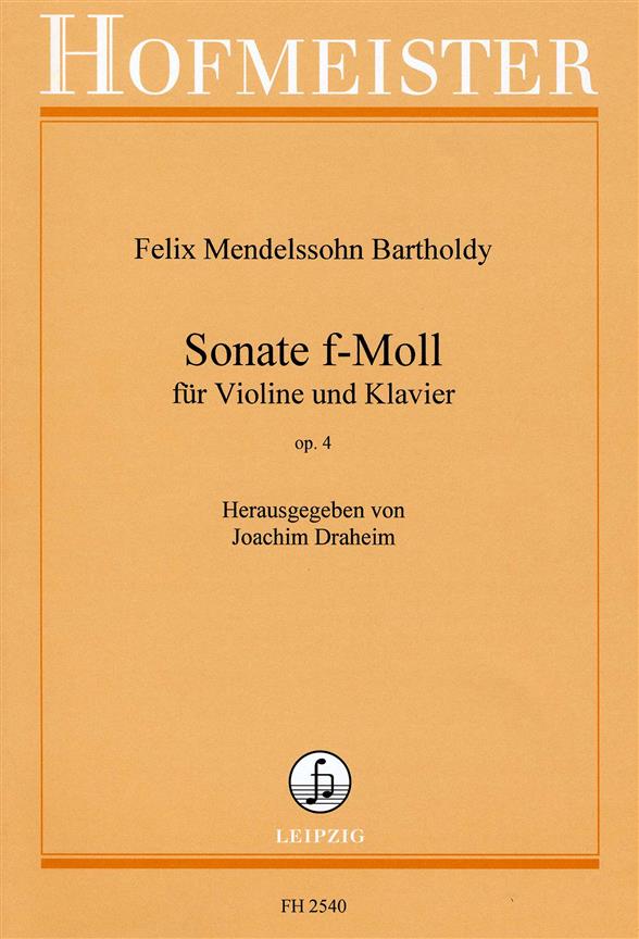 Sonate F-Moll, Op. 4