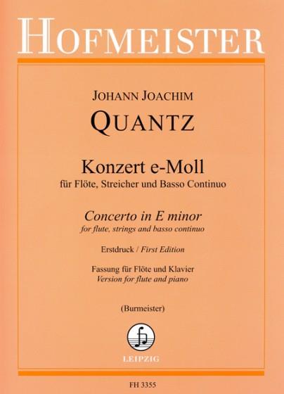 Konzert E-Moll, Kla (QUANTZ JOHANN JOACHIM)