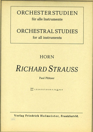 Orchesterstudien Für Horn, Heft 13
