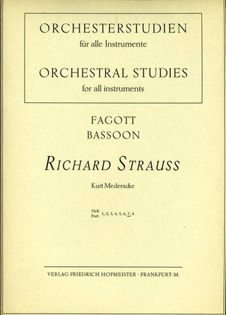 Orchesterstudien Für Fagott, Heft 7: Strauss