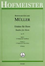 Etuden, Op. 64, 22 Etuden Für Waldhorn, Heft 2 (MULLER BERNHARD EDUARD)