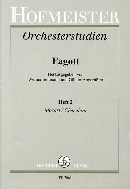 Orchesterstudien Für Fagott, Heft 2: Mozart, Cherubini