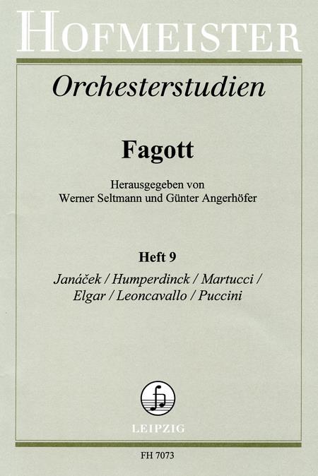 Orchesterstudien Für Fagott, Heft 9: Jancek, Humperdinck, Martucci,